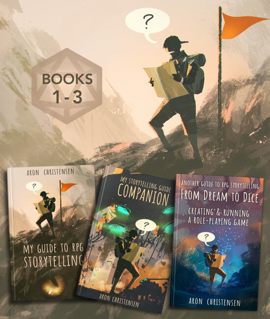 Image: Collage of the the three Storytelling Guides covers