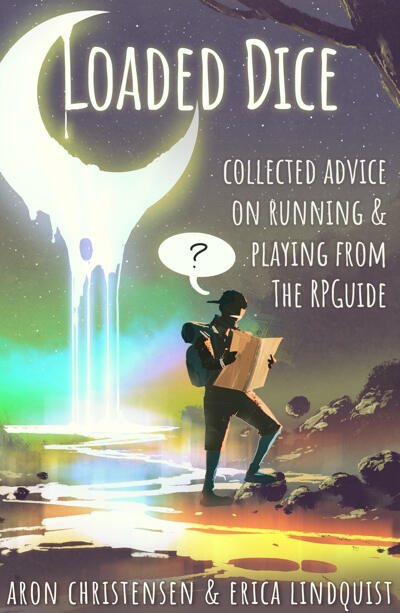 Image: Flat graphic of the cover of Loaded Dice